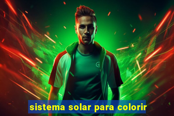 sistema solar para colorir